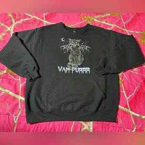 Black Vampurr Graphic Sweatshirt